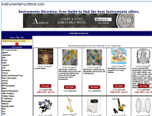 Tablet Screenshot of instrumentsfunstore.com